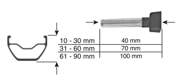 Effetto Mariposa - Caffelatex Tubeless Valve 40 mm (x2) - Imagen 2
