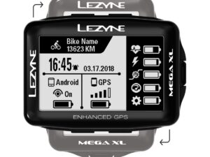 Lezyne - Gps Mega Xl Con Sensores De Velocidad, Cadencia Y Cardíaco